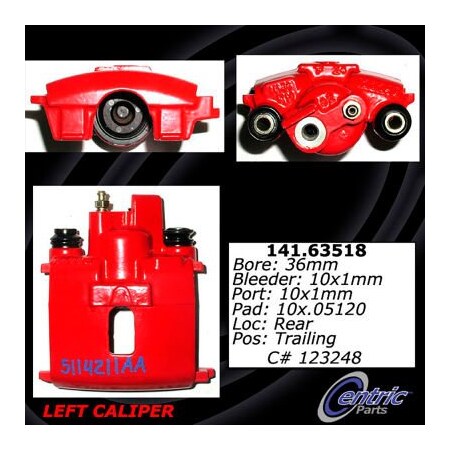 Centric Semi-Loaded Brake Caliper, Parts, 141.63518 141.63518